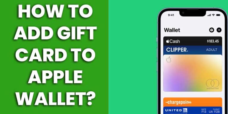 How to Add Gift Card to Apple Wallet