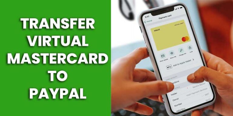 Transfer Virtual MasterCard to PayPal