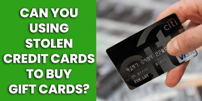 Using Stolen Credit Cards to Buy Gift Cards